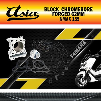 BLOCK NMAX155 CHROMEBORE FORGED 62MM ASIA