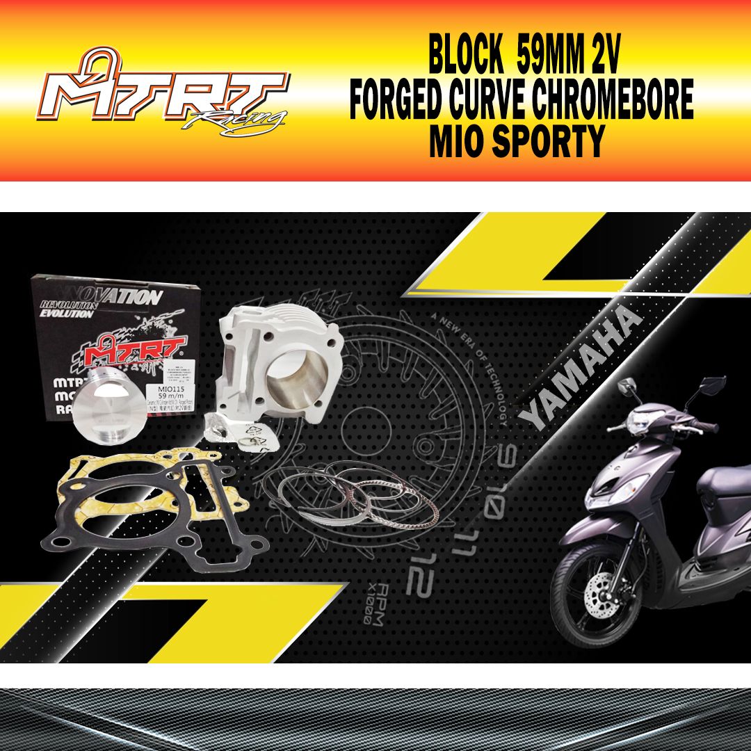 BLOCK MIO 59MM 2V FORGED CHROMEBORE (CURVED) MTRT