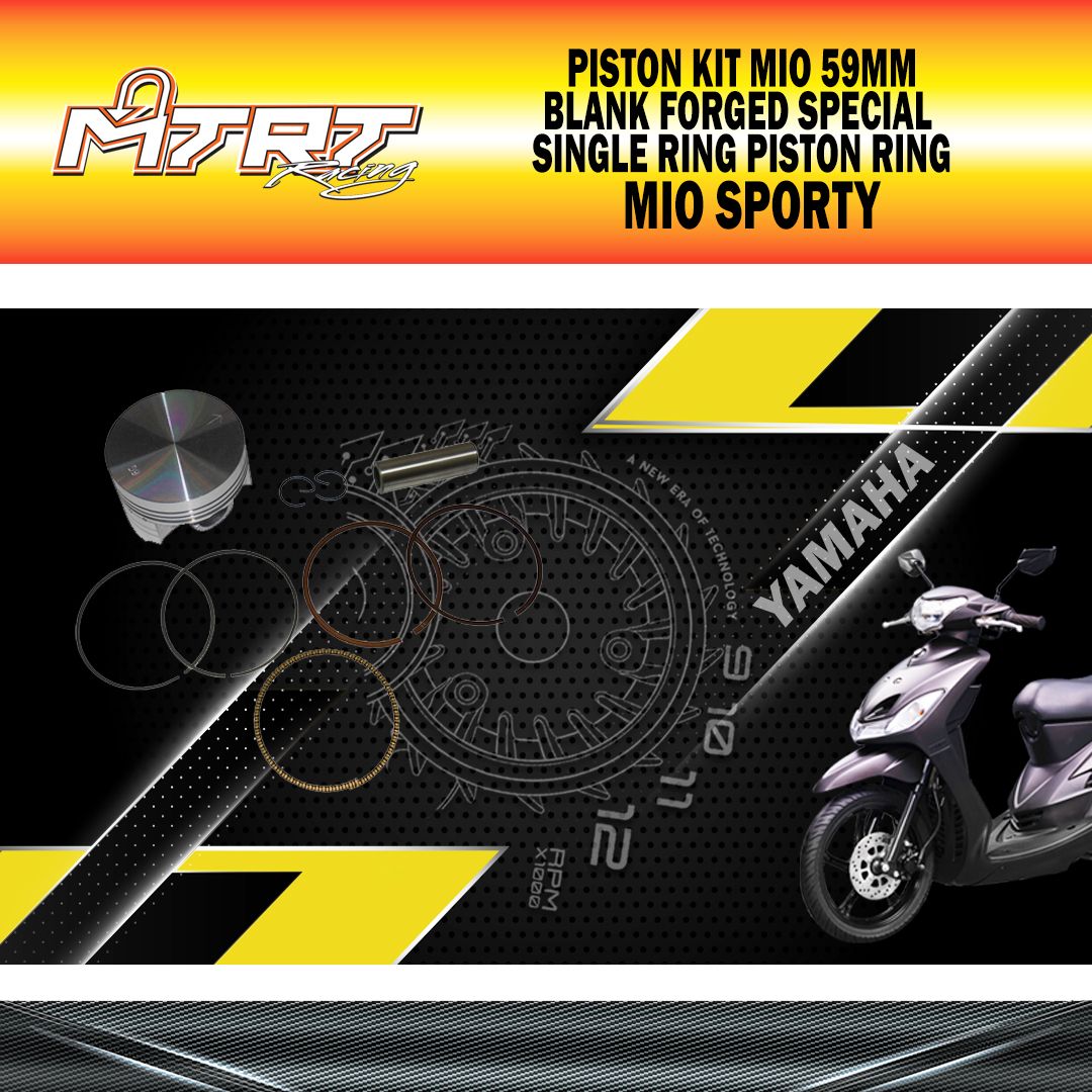 PISTON  KIT  MIO 59MM FLAT BLANK CASTING MTRT