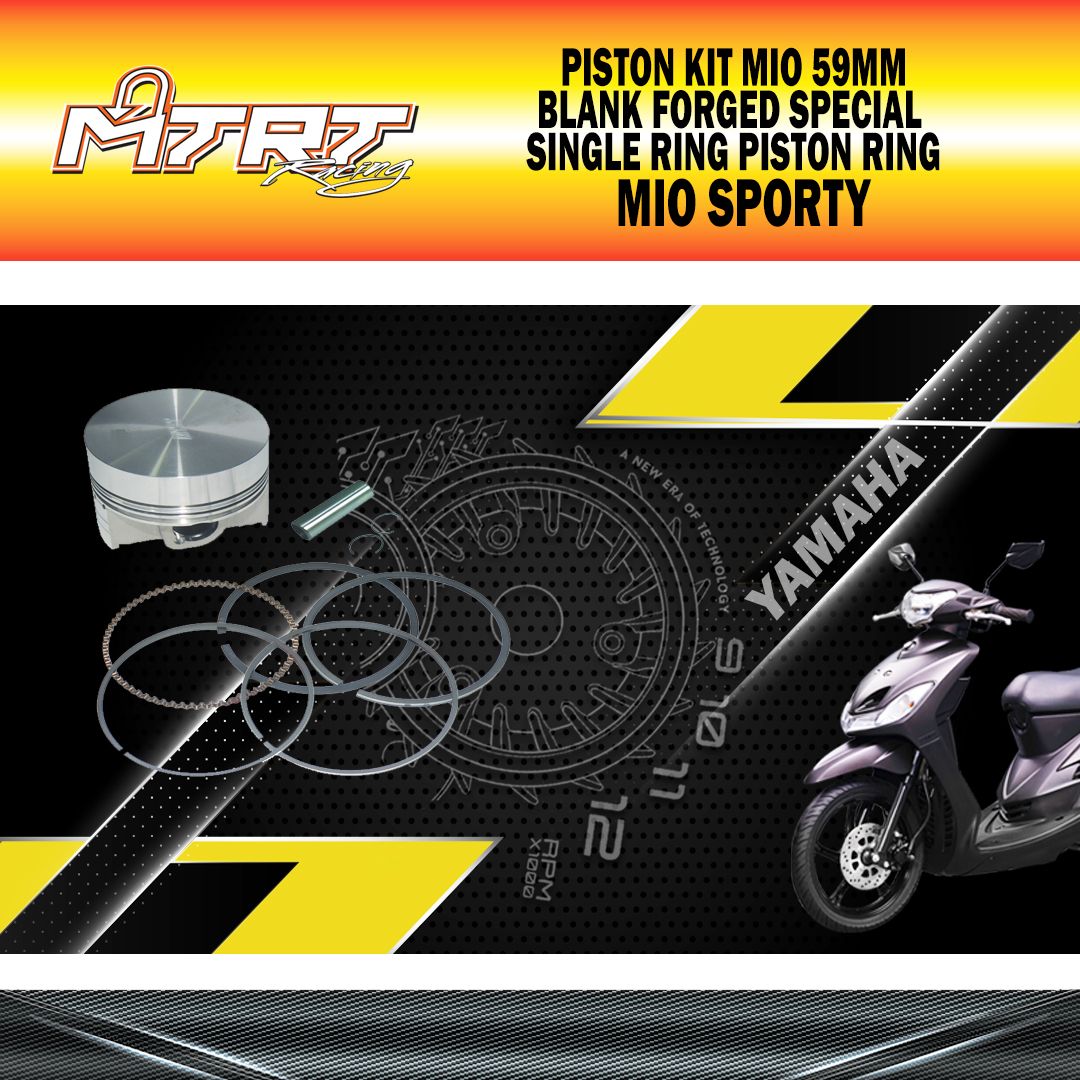 PISTON  KIT MIO 59MM BLANK FORGED SPECIAL SINGLE RING PISTON RING MTRT