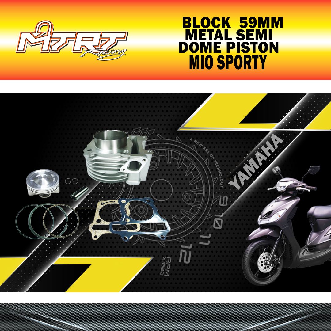 BLOCK MIO 59MM METAL SEMI DOME PISTON MTRT