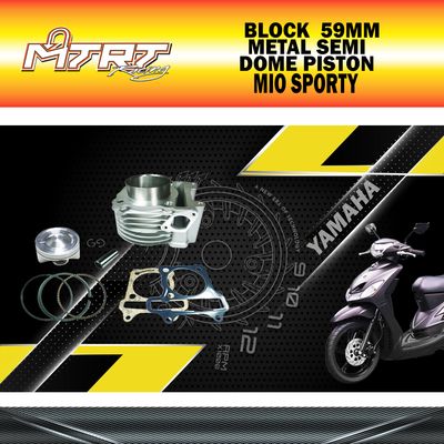 BLOCK MIO 59MM METAL SEMI DOME PISTON MTRT