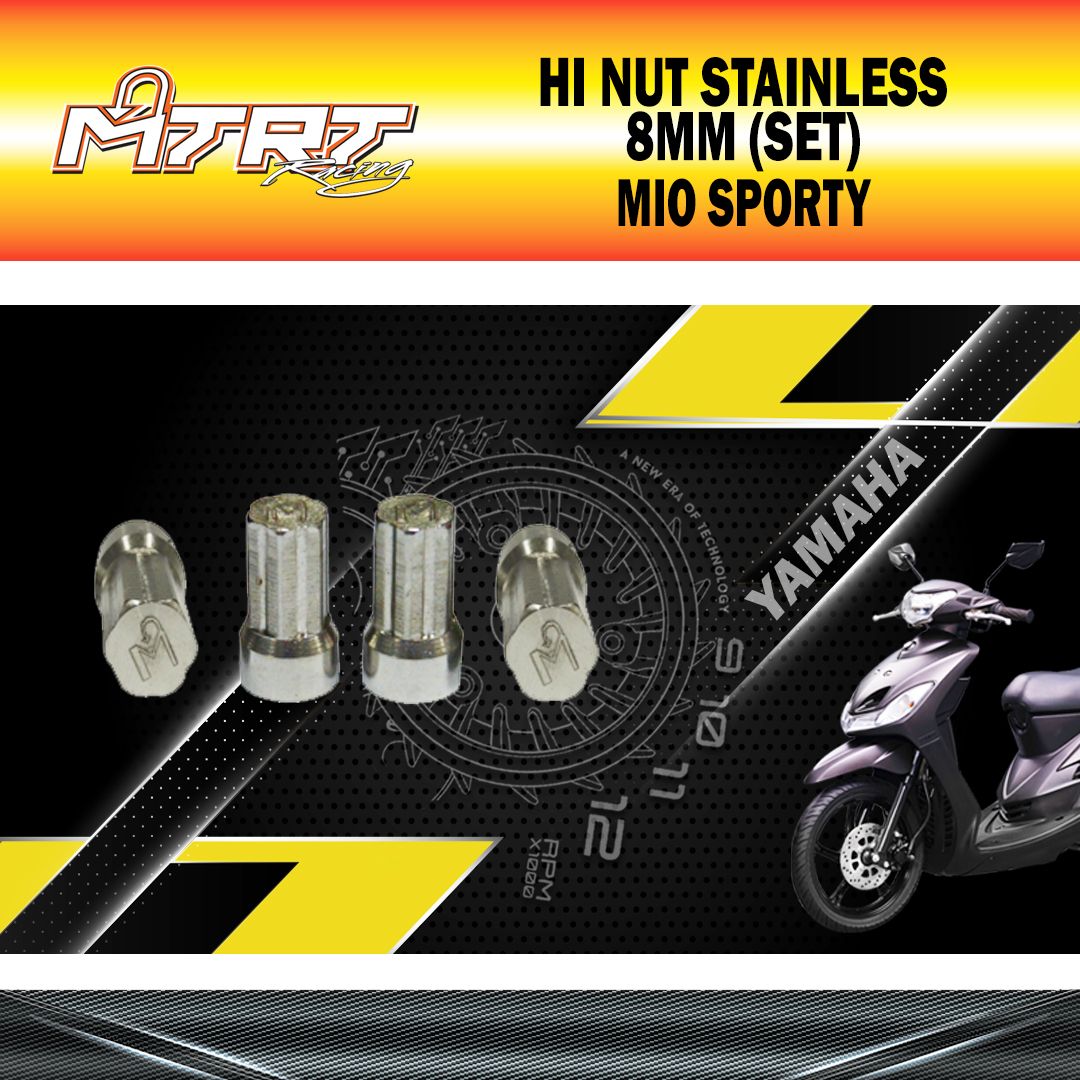 HI NUT STAINLESS 8MM MTRT(SET)