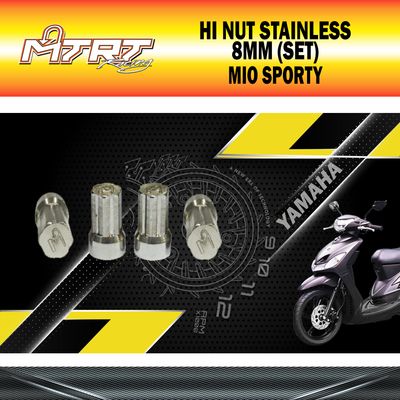 HI NUT STAINLESS 8MM MTRT(SET)