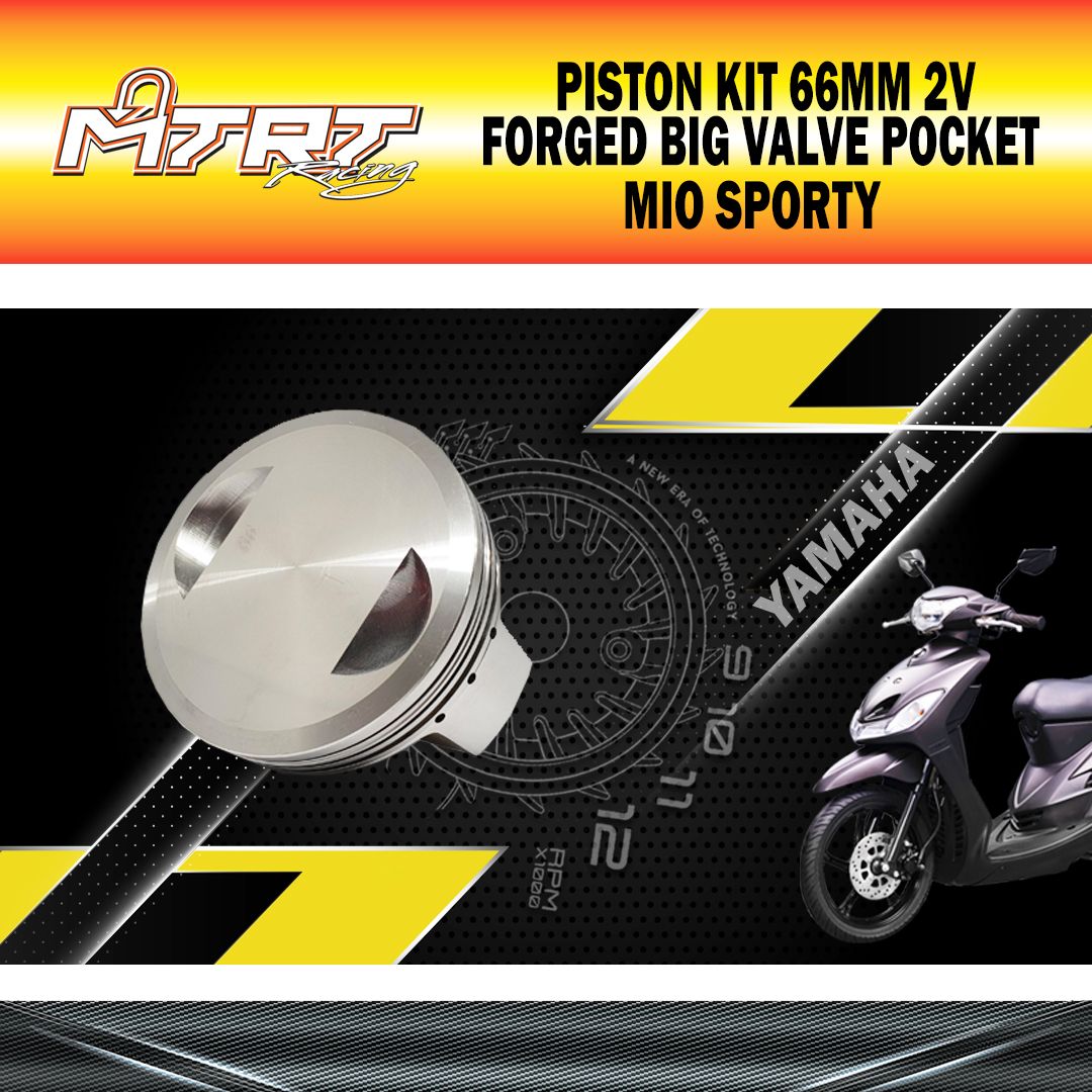 PISTON KIT 66MM 2V FORGED BIG VALVE POCKET