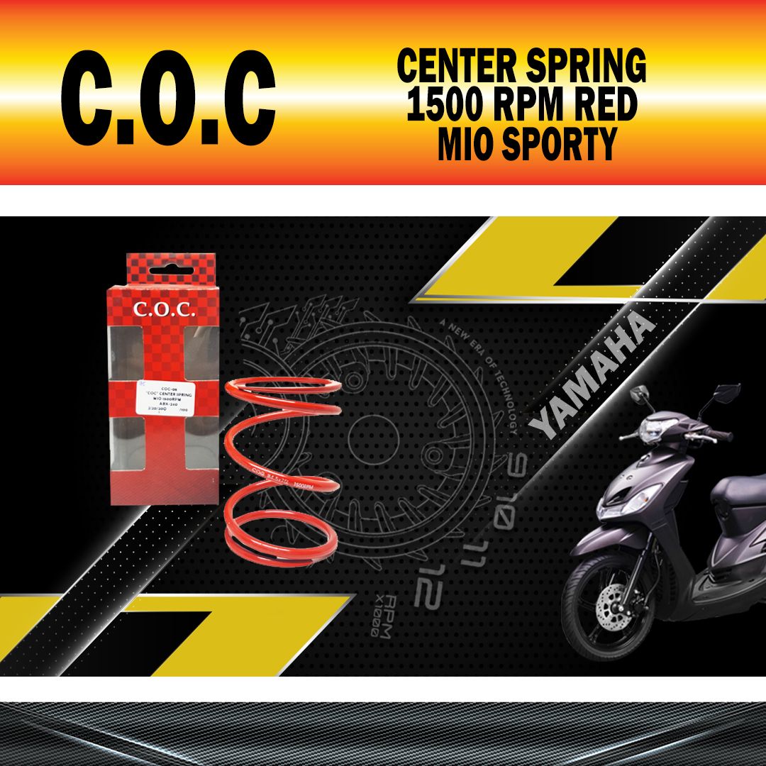 CENTER SPRING 1500RPM RED MIO &quot;COC&quot;