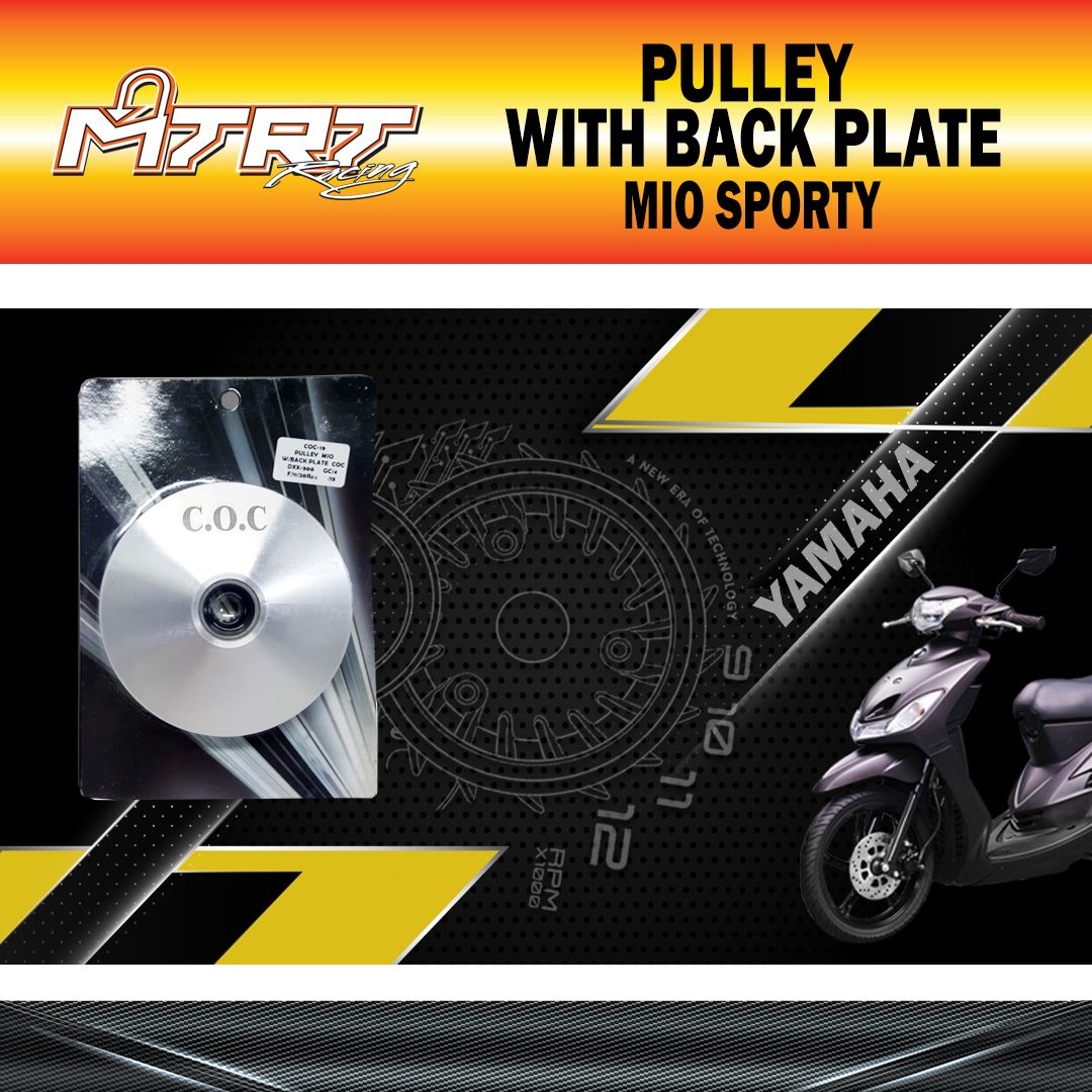 PULLEY MIO W/BACK PLATE