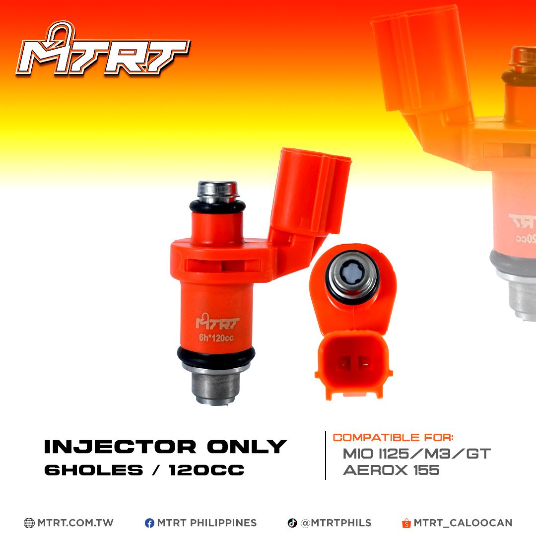 INJECTOR ONLY 6HOLES  MIOi125/AEROX  120CC MTRT