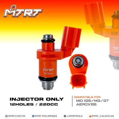 INJECTOR ONLY 220CC 12HOLES MIOi125/AEROX155 MTRT