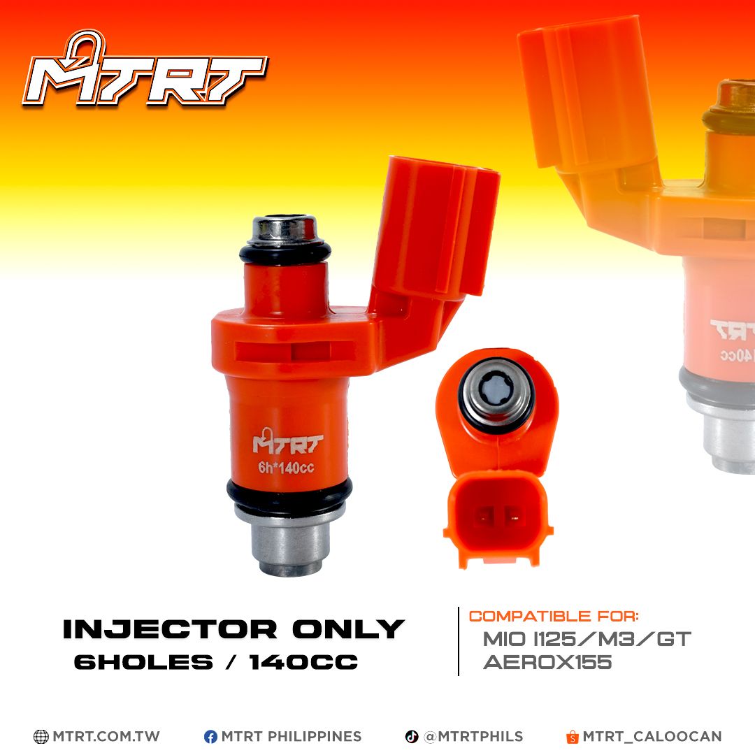 INJECTOR ONLY 6HOLES/140CC MIOI125/M3/GT/AEROX155 MTRT