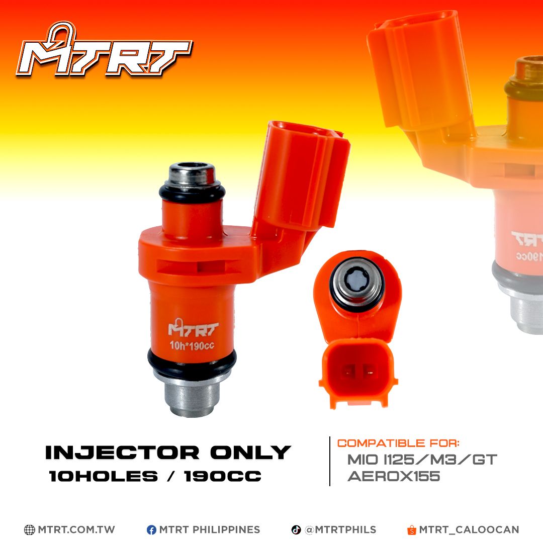 INJECTOR ONLY 190CC 10HOLES MIOi125/AEROX155 MTRT