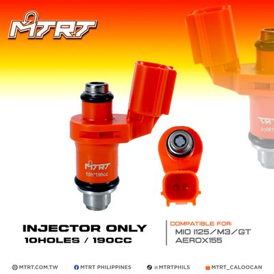 INJECTOR ONLY 190CC 10HOLES MIOi125/AEROX155 MTRT