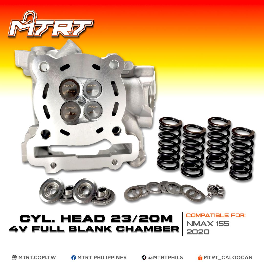 CYL. HEAD AEROX155/NMAX2020 23/20MM 4v FULL BLANK CHAMBER MTRT