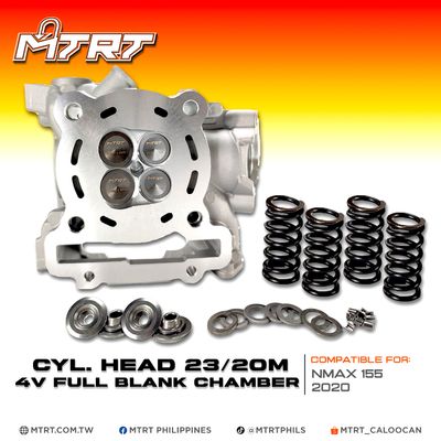 CYL. HEAD AEROX155/NMAX2020 23/20MM 4v FULL BLANK CHAMBER MTRT