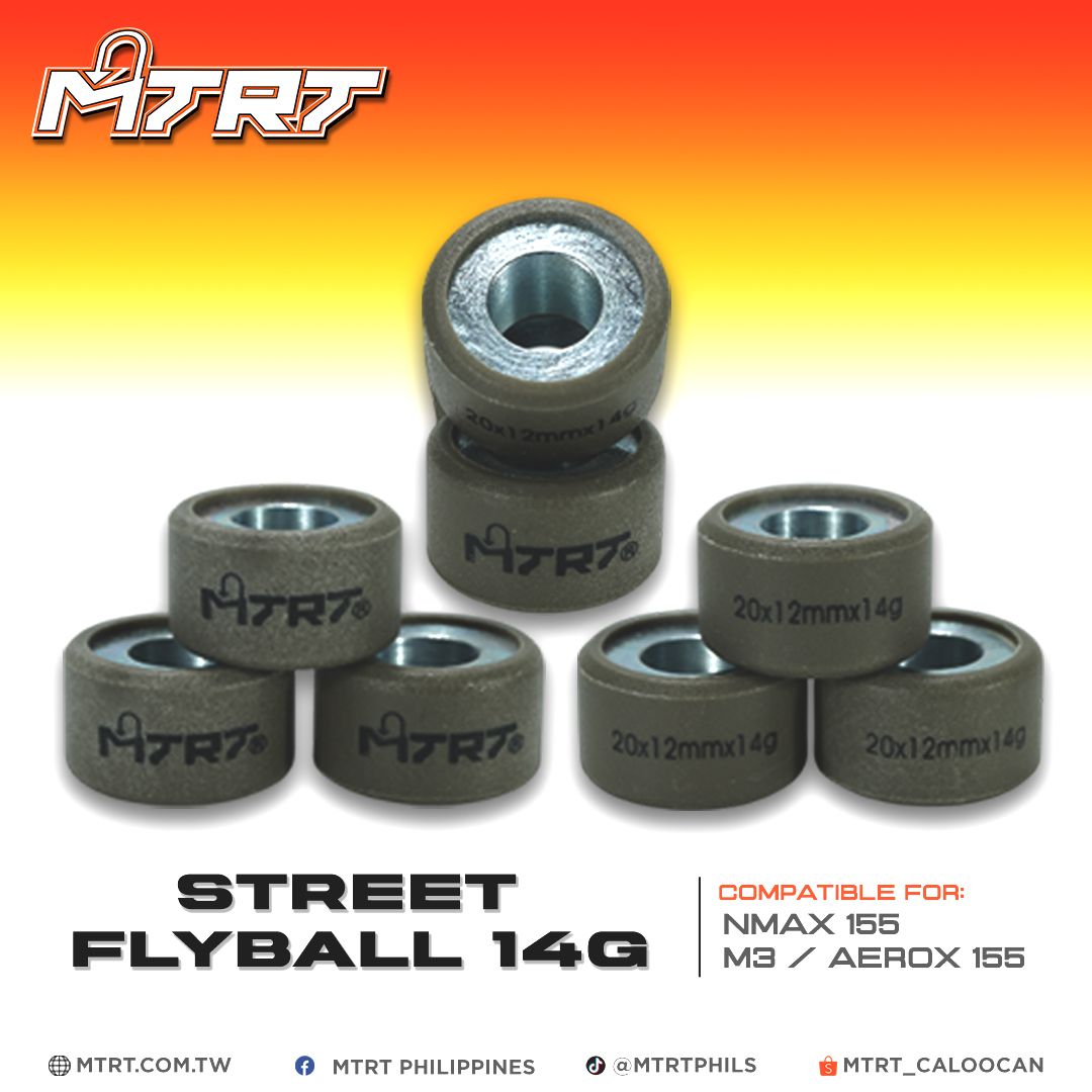 FLYBALL M3/NMAX/AEROX 14GSTREET MTRT GRAY ( 3PCS ONLY )