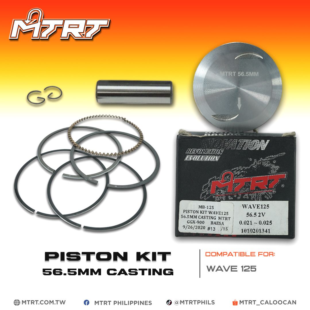 PISTON KIT WAVE125 56.5MM CASTING MTRT