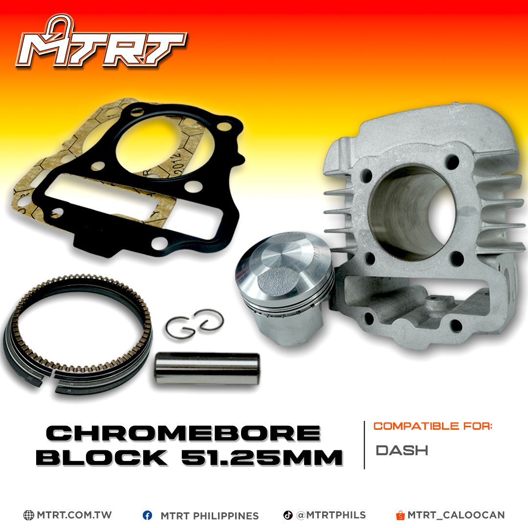 BLOCK DASH 51.25MM Chromebore MTRT Dome casting