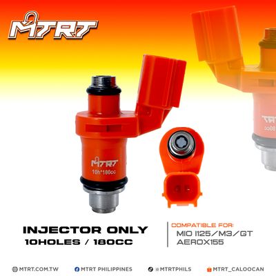 INJECTOR ONLY 180CC 10HOLES  M3/GT/AEROX155  MTRT