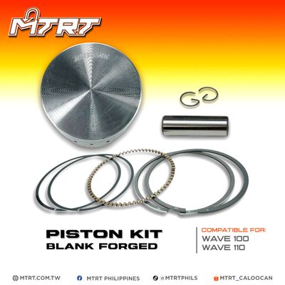 PISTON KIT WAVE100/110 55mm BLANK FORGED MTRT