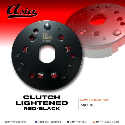 CLUTCH LIGHTENED RED/BLACK MIO ASIA