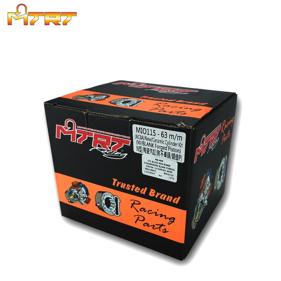 CYL BLOCK MIO 63MM w/BLANK FORGED PISTON CHROMEBORE MTRT