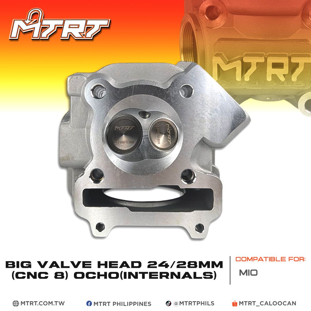 BIG VALVE HEAD MIO24/28MM INC.MTRT (CNC 8) OCHO ( INTERNALS) EXCEPT VALVE SPRING