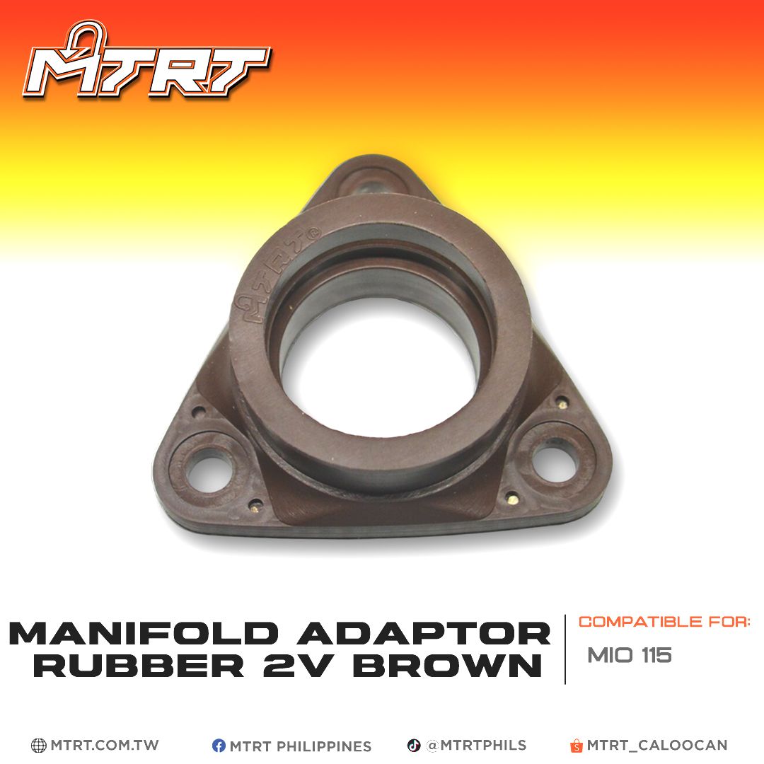MANIFOLD ADAPTOR_RUBBER 2V BROWN