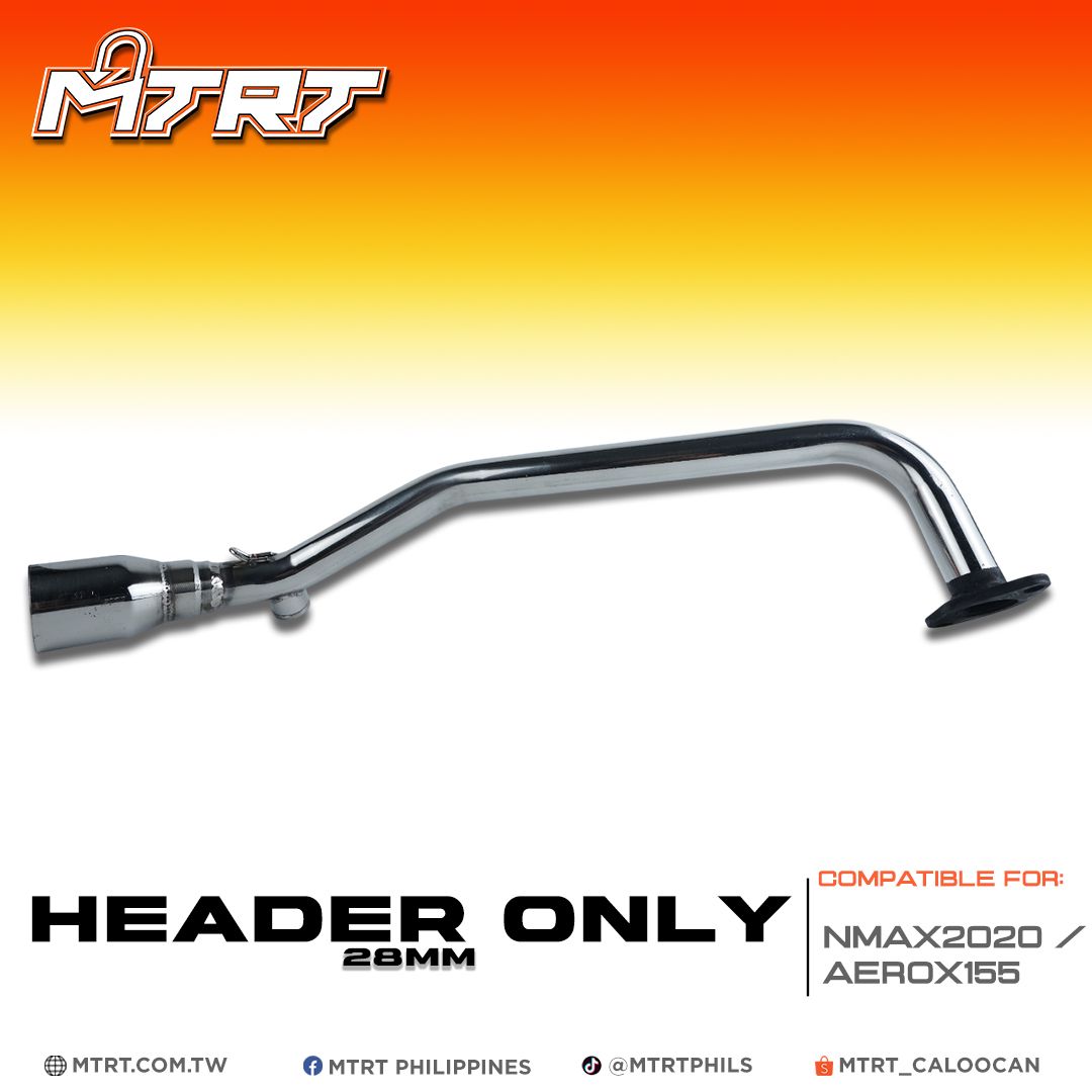 HEADER ONLY 28mm for NMAX 2020 / AEROX 155 V2 MTRT