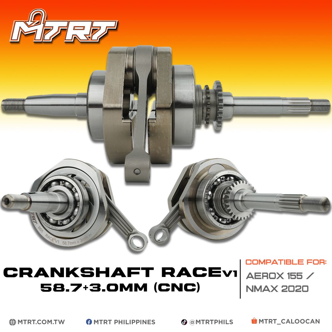 CRANKSHAFT RACE V1 (58.7+3.00MM) CNC AEROX155 / NMAX 2020 MTRT