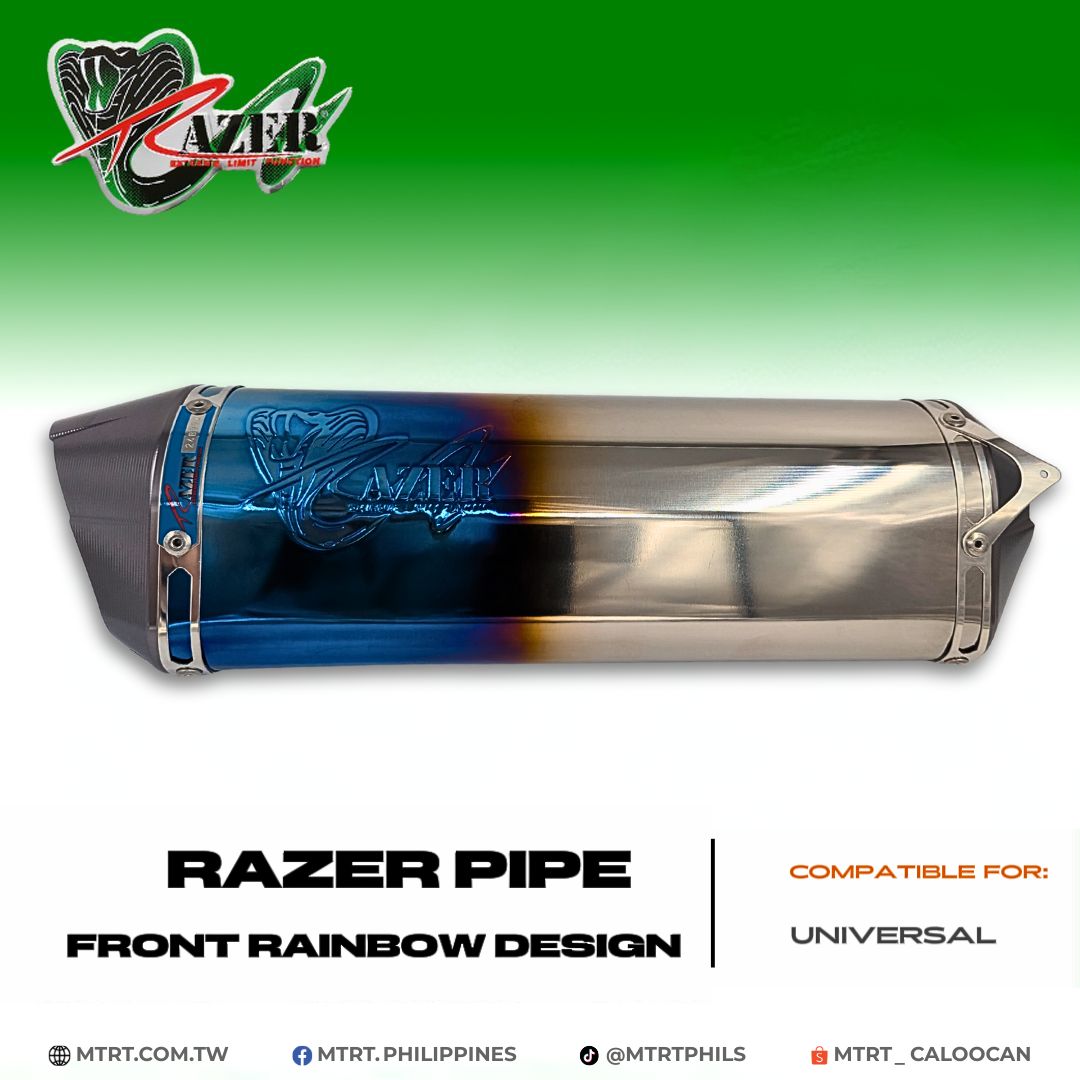 RAZER  PIPE  FRONT RAINBOW DESIGN