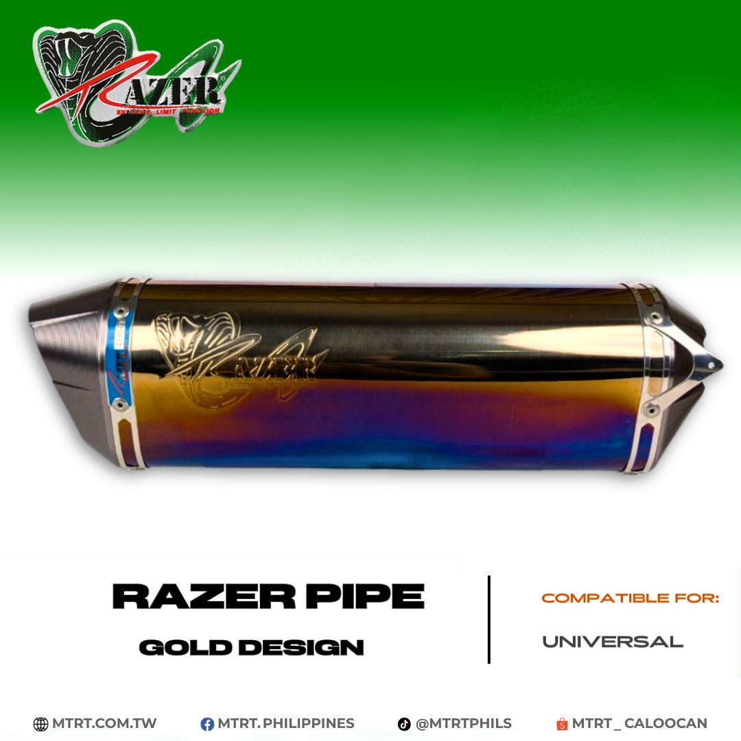 RAZER  PIPE GOLD DESIGN
