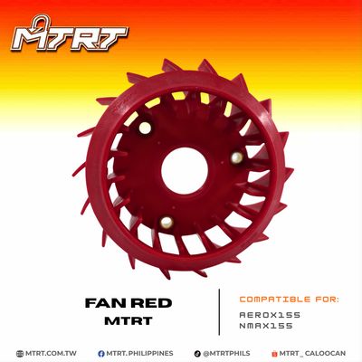 FAN AEROX155 / NMAX155  RED MTRT