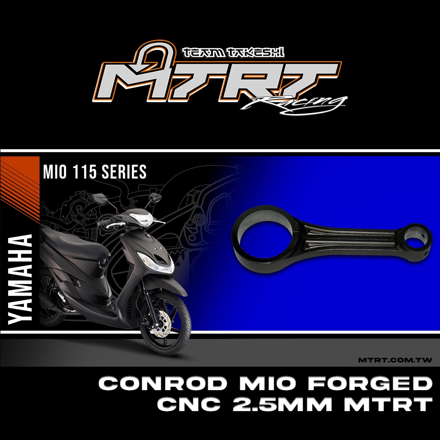 CONN ROD  MIO ForgedCNC 2.5mm MTRT