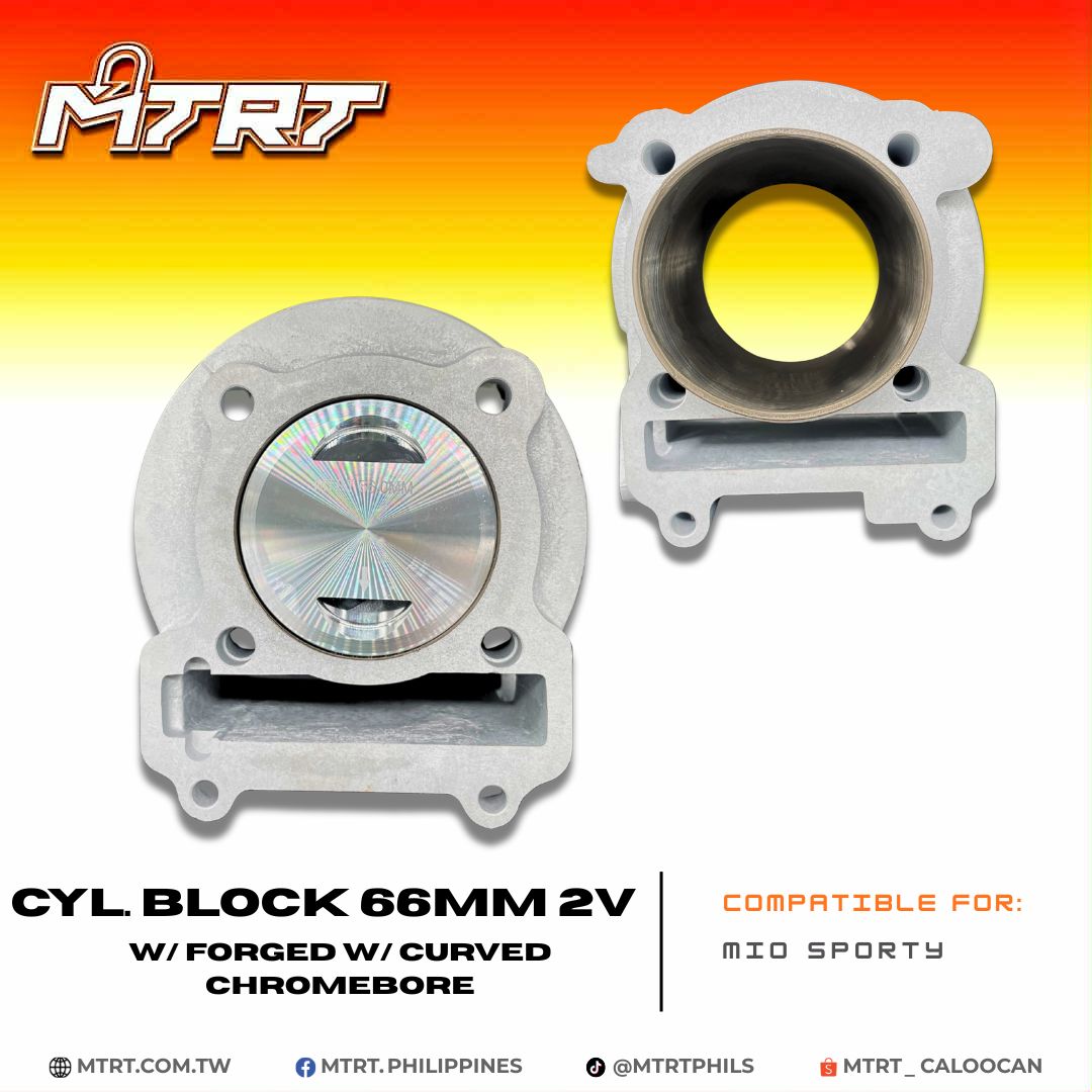 BLOCK MIO 66MM 2V w/forged (Curved) chromebore  MTRT