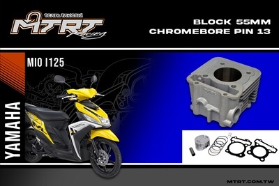 BLOCK 55mm Chromebore pin13 Mioi125/M3