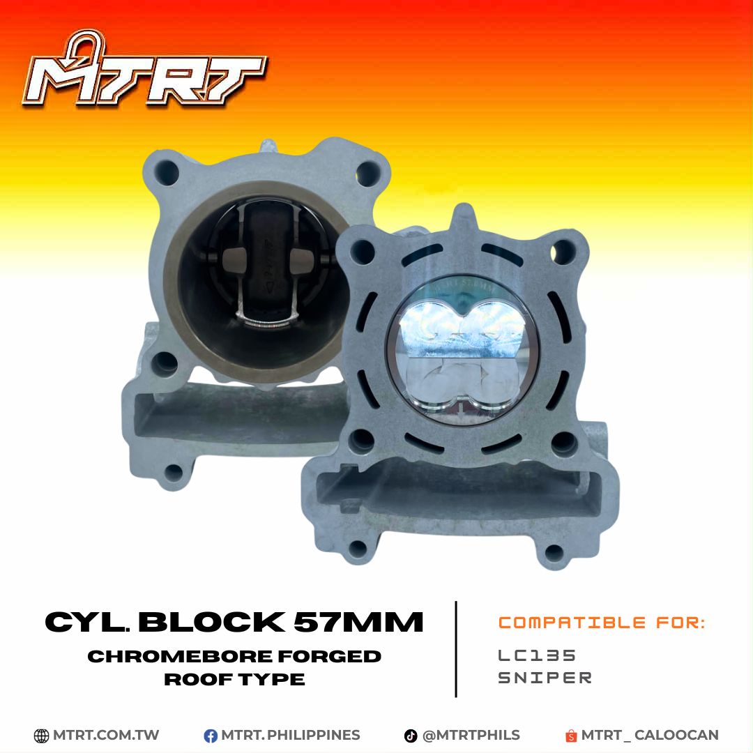 BLOCK LC135/SNIPER 57mm FORGED Chromebore hi dome  MTRT