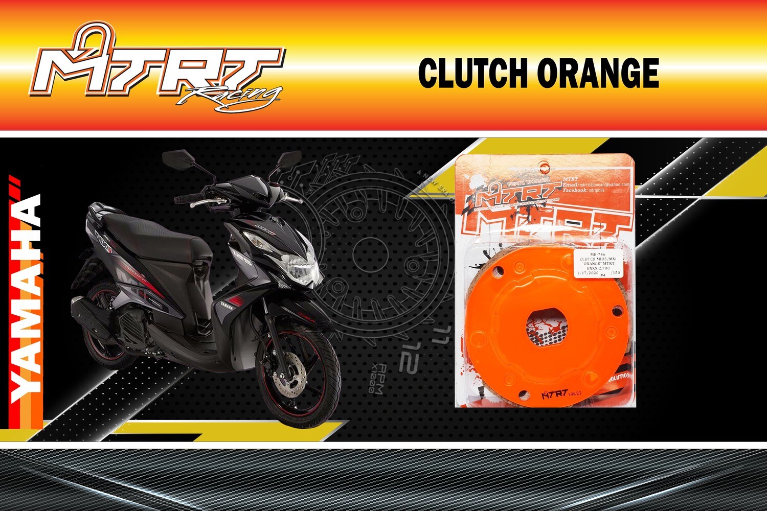 CLUTCH MIO5 MXi ORANGE MTRT