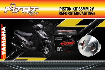 PISTON KIT MIO 63MM 2V Reforsted (Casting) MTRT PISTON KIT MIO 63MM 2V Reforsted (Casting) MTRT