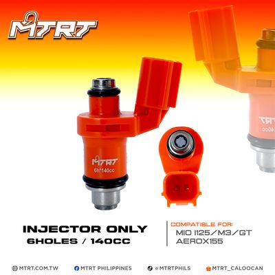 INJECTOR ONLY 6HOLES/140CC MIOI125/M3/GT/AEROX155 MTRT