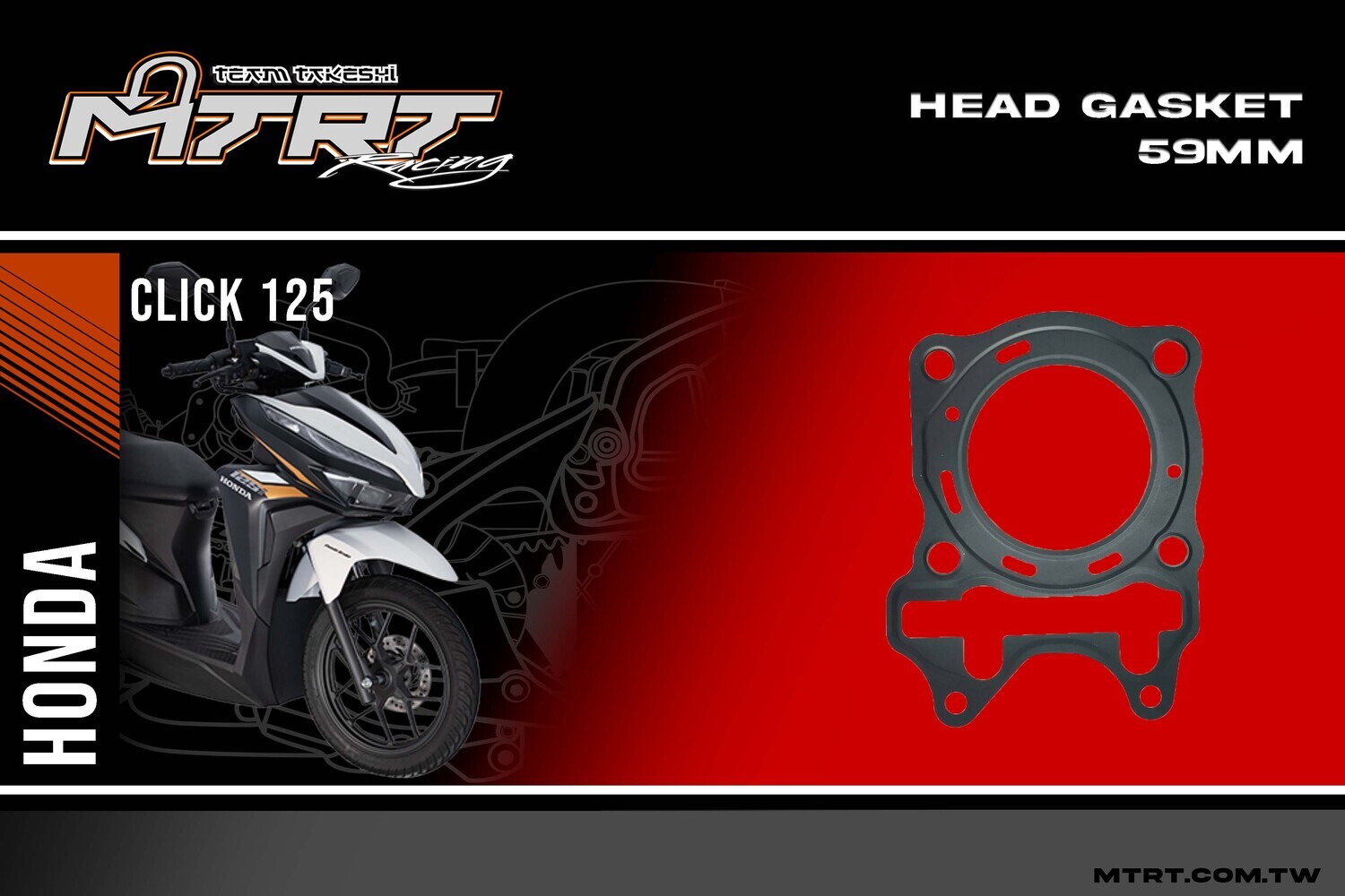 HEAD GASKET CLICK125 59MM