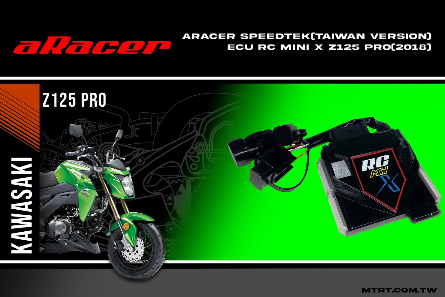 ARACER SPEEDTEK(TAIWAN VERSION) ECU RC MINI X Z125 PRO (2018)