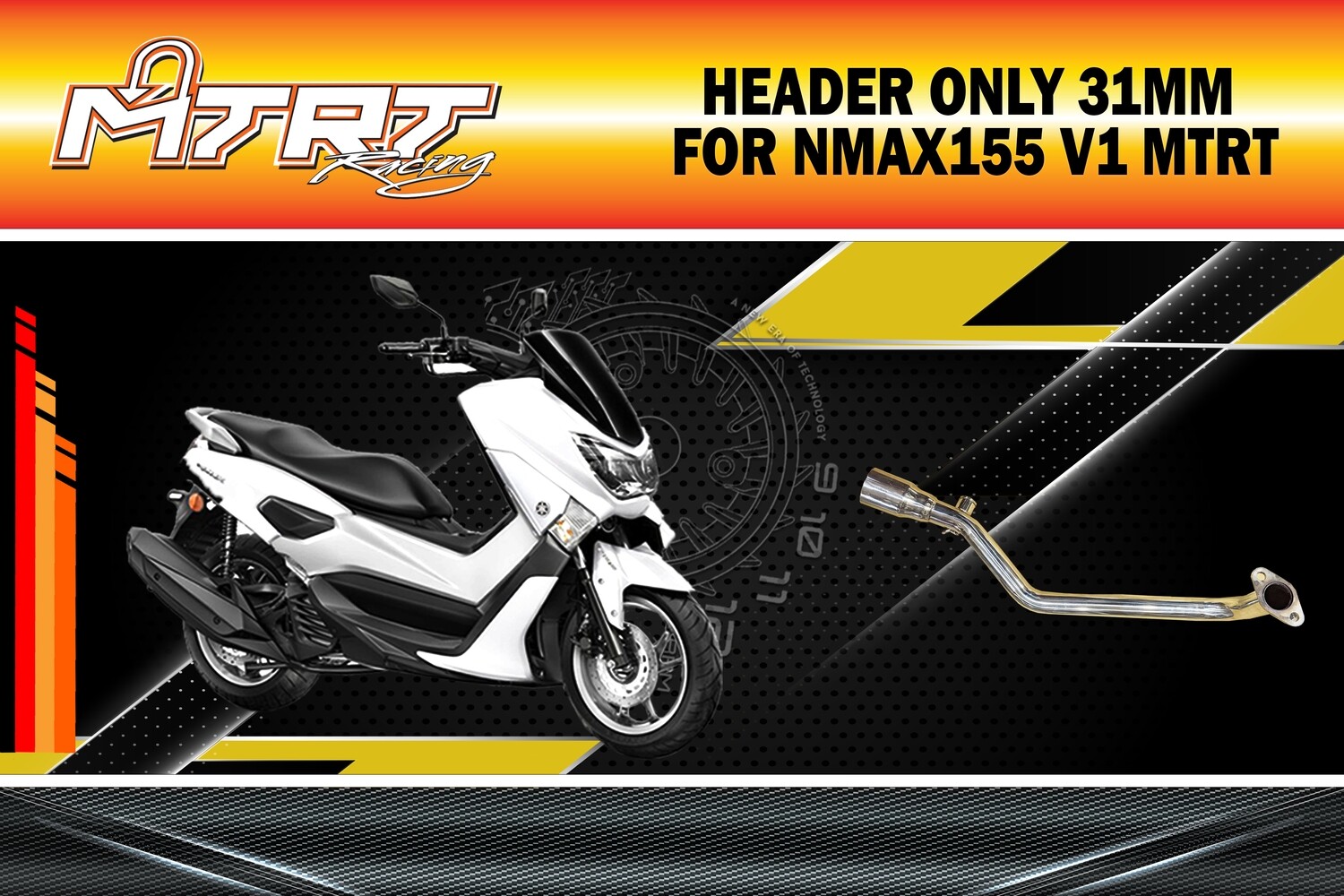 HEADER ONLY 31mm for NMAX155 V1 MTRT