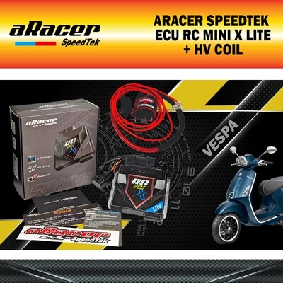 ARACER SPEEDTEK ECU RC MINI X LITE SPRINT150/VESPA (ePCV) (2015) + HV COIL