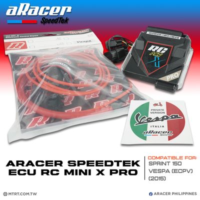 ARACER SPEEDTEK ECU RC MINI X PRO SPRINT 150 / VESPA (ePCV) (2015) +HV COIL