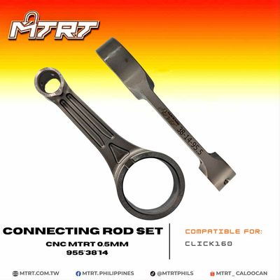 CONN ROD SET CLICK160   CNC 0.5MM  955*38*14  MTRT (w/pin &amp; needle brg.)
