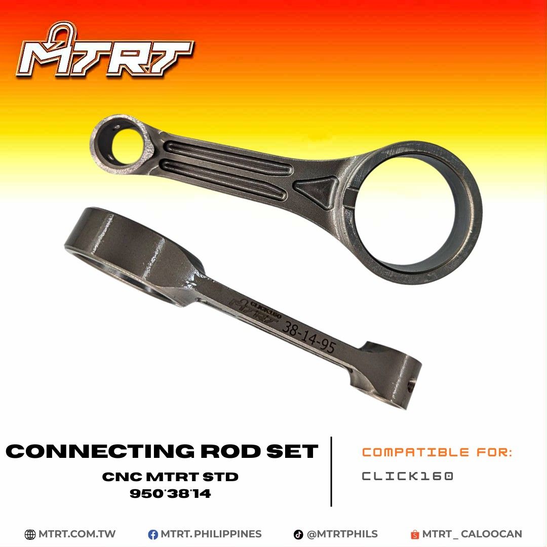 CONN ROD SET CLICK160   CNC STD  950*38*14  MTRT (w/pin &amp; needle brg.)