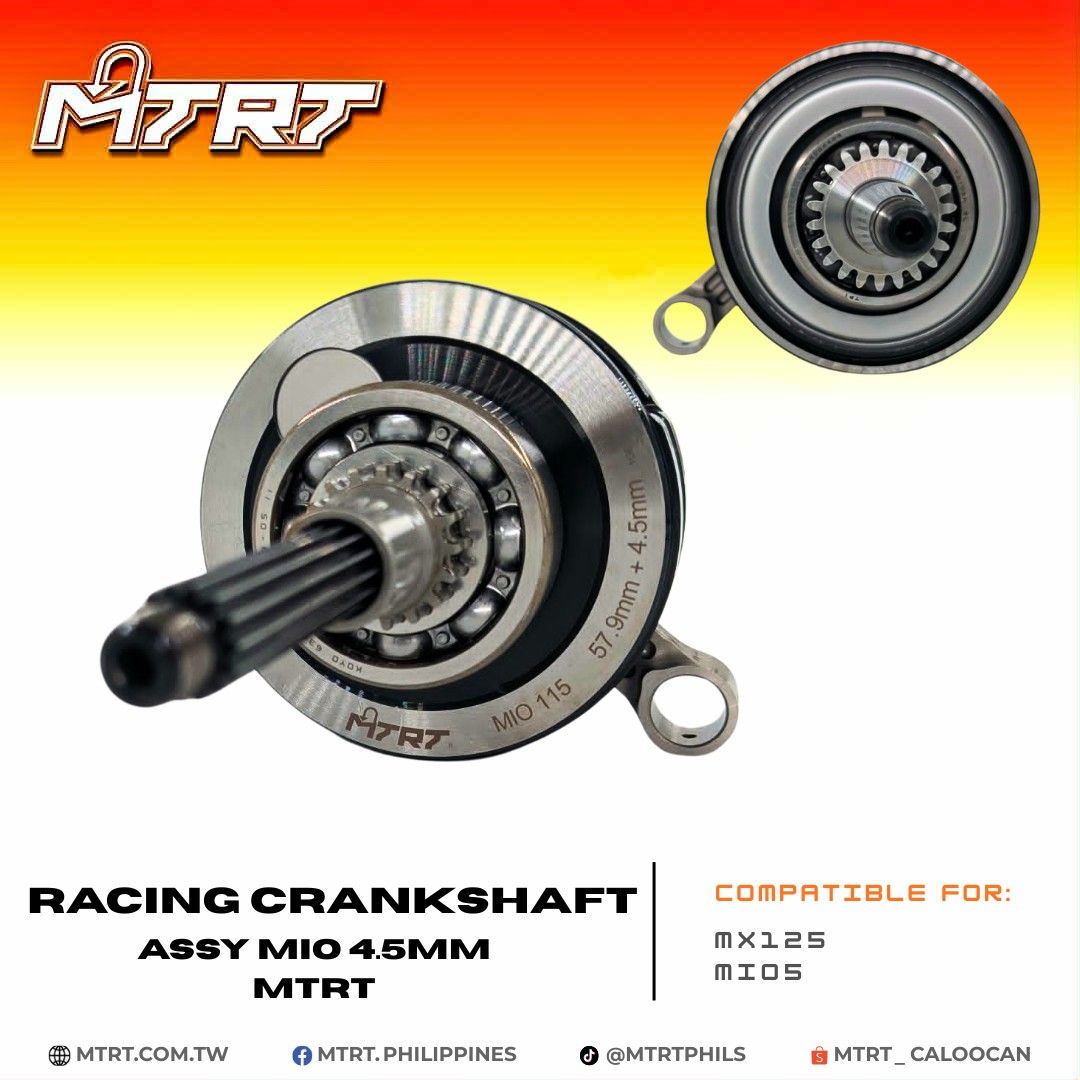 RACING CRANKSHAFT ASSY MIO 4.5MM MTRT