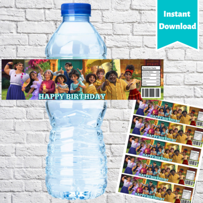 Encanto Party Water Bottle Labels Printable