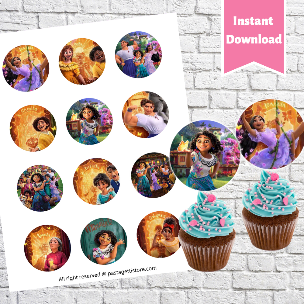 Encanto Cupcake Toppers Printable Free Encanto Cupcake Toppers Printable Free