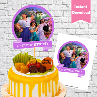 Encanto Birthday Cake Topper Printable